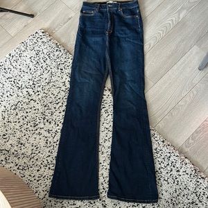 ZARA High Waisted Flare Stretch Jeans